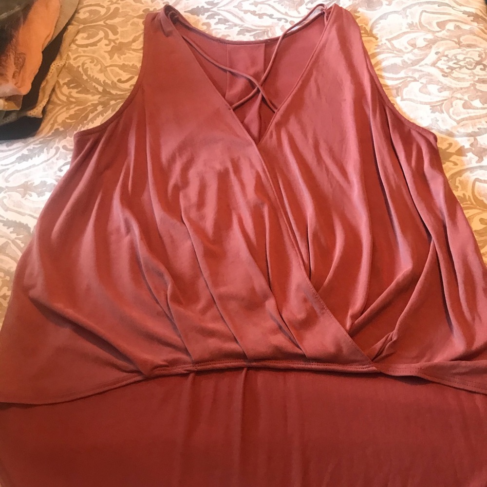 Ladies mauve tank top